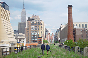 on the High Line May 2002