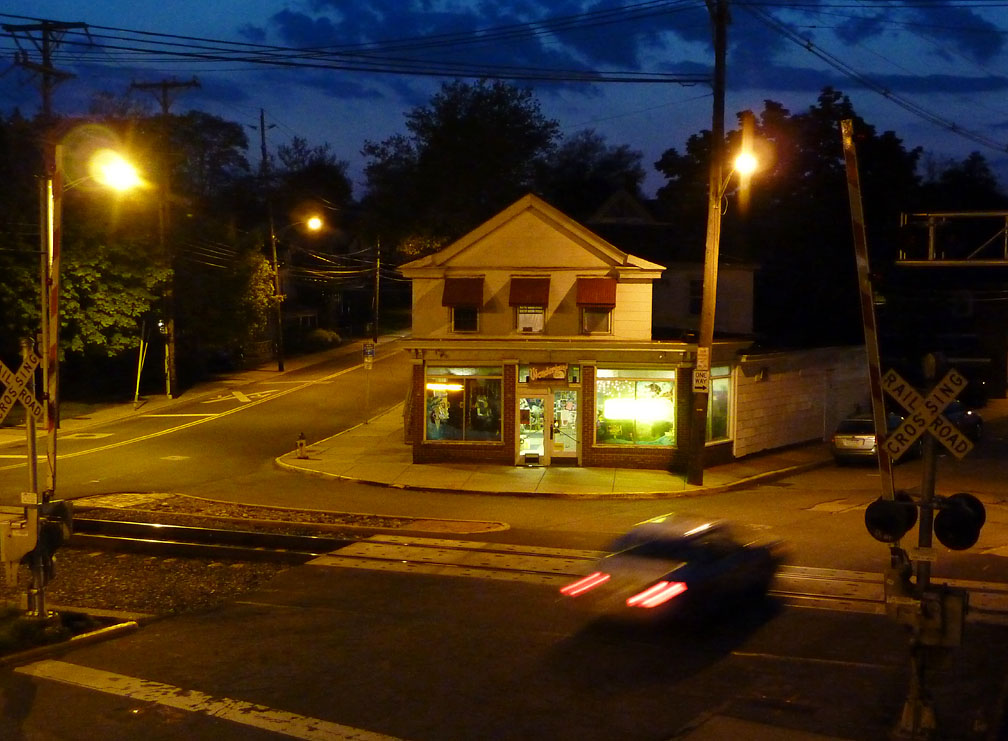 porch view at night