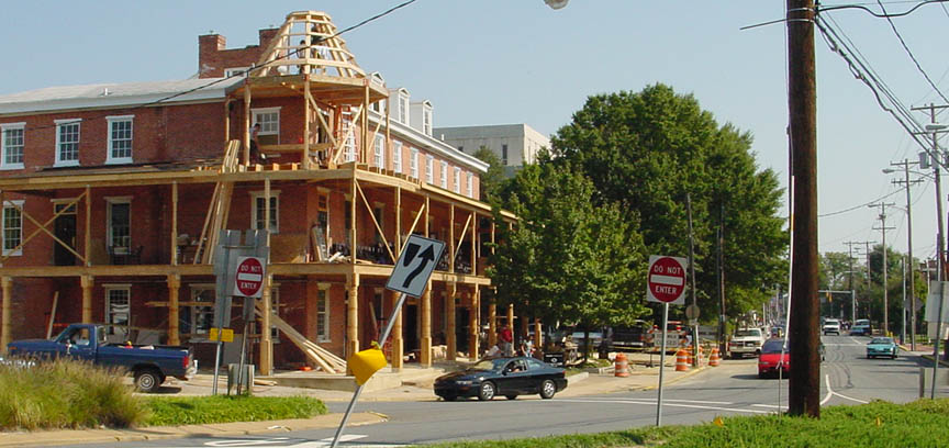 October 2 2001 porches under construction
