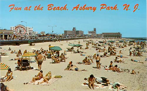 on the beach and under the boardwalk