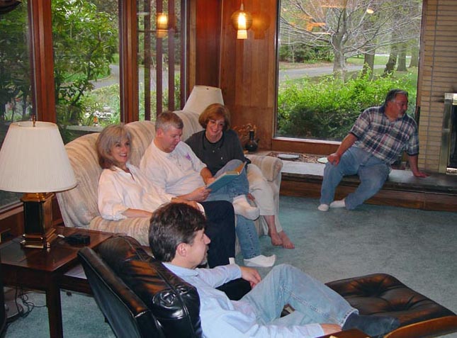 hanging out at the Grossman farmhouse